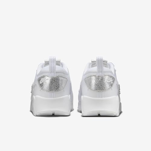 Nike Air Max 90 Futura Women's Shoes (FQ8888-100, White/Metallic Silver/Chrome) Size 10.52