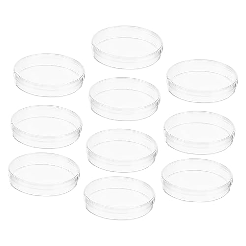 JECOMPRIS 10個透明細胞培養プレート 蓋付き 実験室用織培養皿