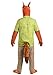 Disney Zootopia Nick Wilde Costume for Plus Size Men - Shirt, Tie, Headpiece, Tail, Gloves & Shoe Covers, Fox Outfit 2X