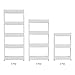 Mobile Shelving Unit Organizer with 4 Large Storage Baskets, Slim Slide Out Pantry Storage Rack for Narrow Spaces by Everyday Home