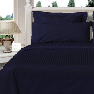 1200 Thread Count Three (3) Piece Twin XL Size Taupe Stripe Bed Sheet Set, 100% Egyptian Cotton, Premium Hotel Quality