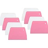 8Pcs Food-safe Plastic Dough Cutter Multipurpose Food Scrapers Cake Baking Scraper Kitchen Tools for...