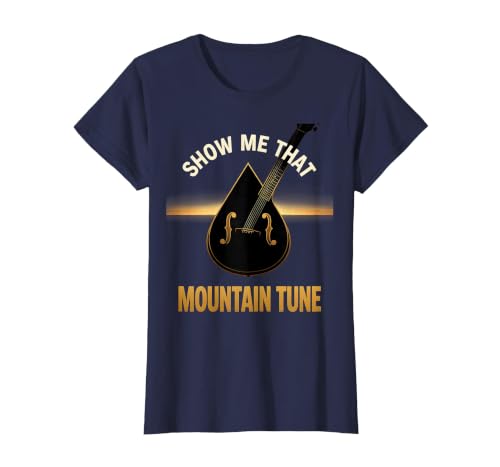 Show Me That Mountain Tune mandolin-shaped shirt
