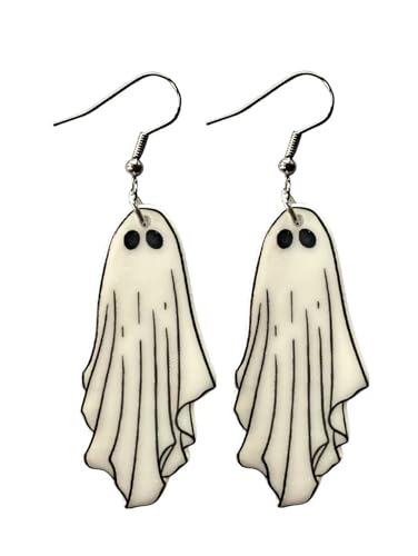 Fun Lightweight Drop and Dangle Ghost Earrings for...