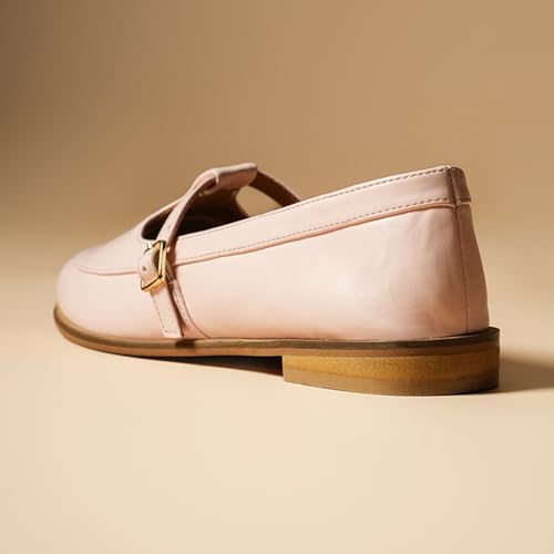 Image of Theater Sprout Mary Jane Flats for Women | Round Toe | Adjustable Strap | Minimal Everyday Comfort Shoes