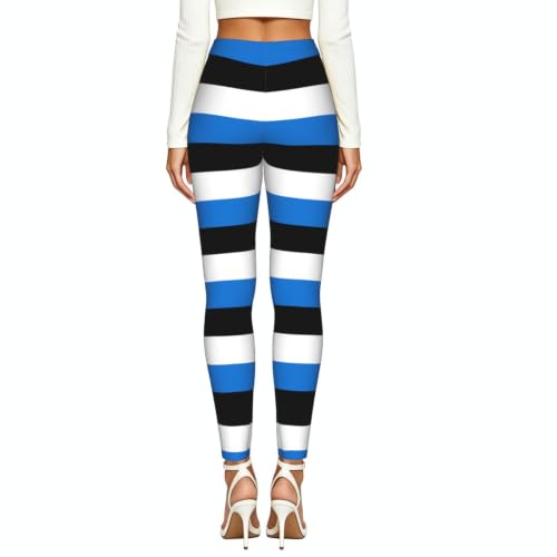 Leggings de compresión suave para mujer con estampado de Estonia 3