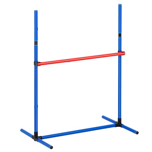 VEVOR Agility Set Hunde, 5-teiliges Set mit verstellbaren hohen Hürden, 6 Slalomstangen, Tunnel, Sprungring, Pausenbox, Pfeife, Faltbarer Schüssel, Hindernisparcours-Set mit Aufbewahrungstaschen
