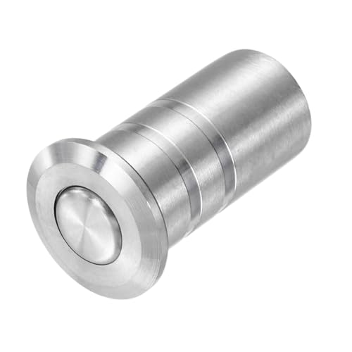 uxcell 10mm/0.39"D x 33mm/1.3"H Door Latch Dust Protector, Silver