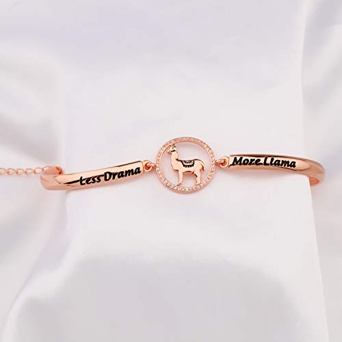 Llama Bracelet Gift Alpaca Pendant Bracelet No Drama Llama Jewelry2