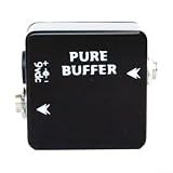 Pure Buffer Pedal Guitar Effect, Metal Stompbox Booster for Electric Guitar & Bass, Compact Tone Saver Unit with /10.2 cm Jacks, 9V Powered