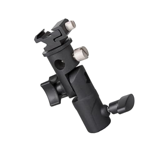 Soporte de lámpara reflectante para paraguas de luz suave, soporte de lámpara intermitente, soporte superior de zapata de metal, accesorios de montaje ajustable