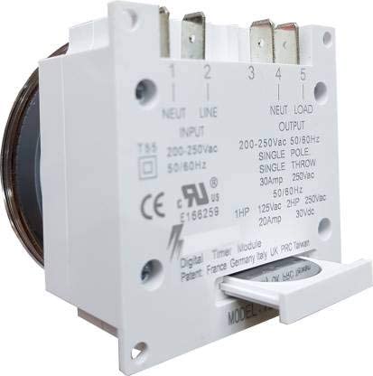 Image of Shockley Digital Programmable Electronic Timer Switch 230V AC TM619H-2, 30A, 18 Programs Digital Timer Clock + 4w Auto Swing Motor for Incubator Synchronous Egg Turner Motor 220-240V 5 /6rpm