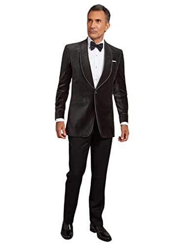 Costume en Velours Homme Châle pour Être l'Invité Parfait au Prochain Mariage