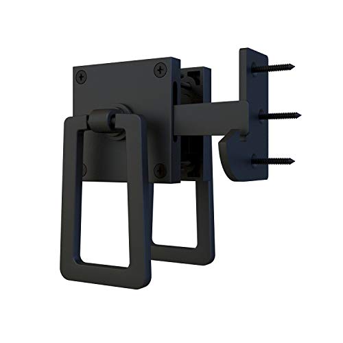 Jubest Self Locking Gate Latch, Heavy Duty Double Side Gate Latches Black Gate Latches For Outdoor Fence, Wooden Gates, Pool Gate, Backyard, Garden #TOP10