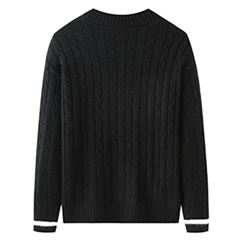 Pull western homme rayures col châle vêtement tendance décontracté - 2
