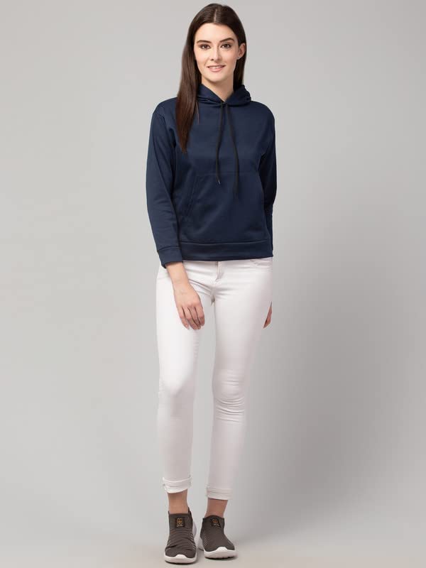 Image of Women's Fleece Plain Hoodie