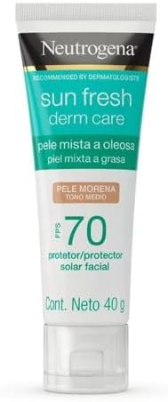 Neutrogena Sun Fresh Protetor Solar Facial Para Pele Oleosa Derm ...