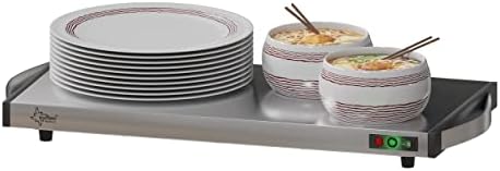 Ollewiellan Warmhalteplatte Elektrisch 240W - Faltbar Mit Timer & Temperaturkontrolle