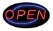 EXTRA LARGE 24X14 OPEN LED NEON SIGN WITH ON/OFF ANIMATION + ON/OFF SWITCH +CHAIN EXCLUSIVE BY *TOP NEON NEON SIGNS TM LOGO IN SIGN*