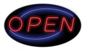 EXTRA LARGE 24X14 OPEN LED NEON SIGN WITH ON/OFF ANIMATION + ON/OFF SWITCH +CHAIN EXCLUSIVE BYWet Chalks TM LOGO IN SIGN