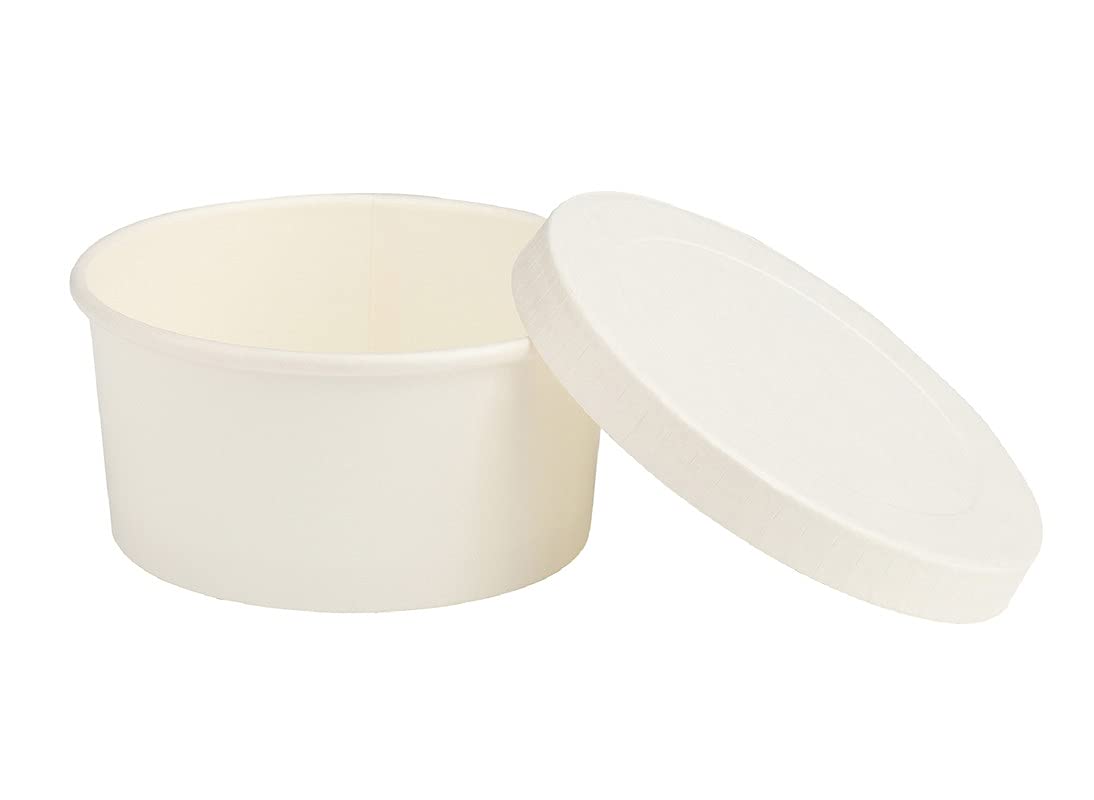 e kysa basics Disposable Hard Paper Food Container Bowl with lid, 300 ml, Pack of 15 - White (B09BBF4G3Q) Amazon Price History, Amazon Price Tracker