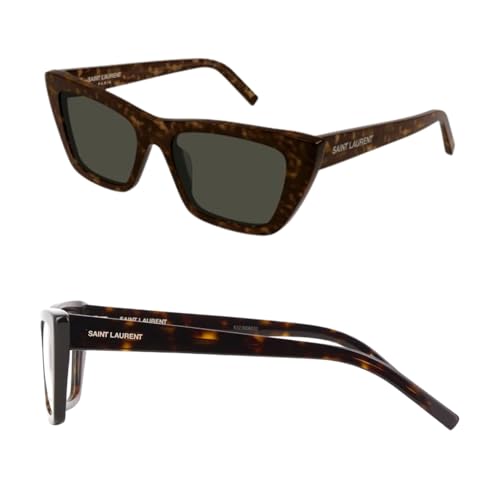 SAINT LAURENT SL 276 MICA Cat-Eye Sunglasses With Eyewear Kit Bundle - High Bridge Fit - Women's Designer Sunglasses