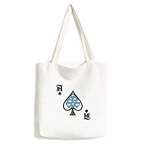 Sac à main lavable nuage bleu ciel en toile légère pour femme
