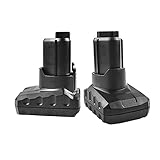 Bonacell 2 Pack 12V 6000mah Li-ion Battery Replacement for Ridgid R82049 R82059 AC82049 AC82059 130188001 R82007 R82008 R82009 Battery, Compatible with Ridgid Cordless Drill
