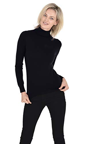 Cashmeren Women’s Essential Knit Turtleneck Sweater 100% Merino Wool Long Sleeve Roll Neck Pullover4
