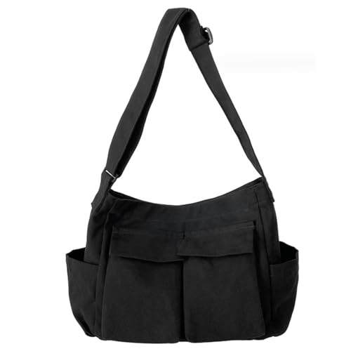 Sac messager grand corps croisé en toile sac à bandoulière réglable Gcroet