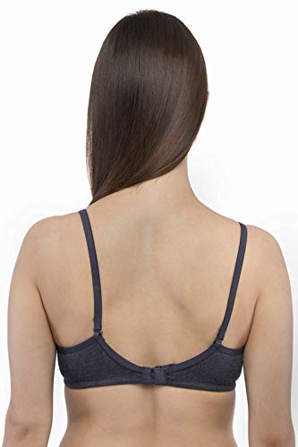 Image of VIP Feelings ELLE Cotton Rich Fabric Wirefree Padded T-Shirt Bra Combo Set for Womens with Medium Coverage