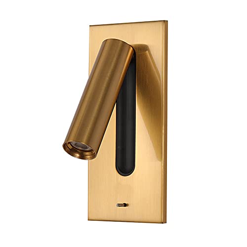 Aplique de Pared LED Moderno y Lámpara de Lectura Orientable para Cabecero de Cama con Interruptor 2