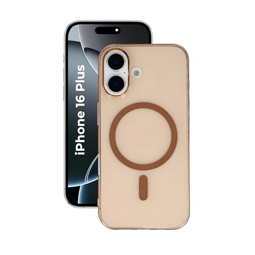 Image of Crystal Desert Magnet Case for iPhone 16 Plus, Premium Polycarbonate, Ultra Strong Magnets, 360 Drop Protection, Raised Camera Protection, MagSafe Compatible