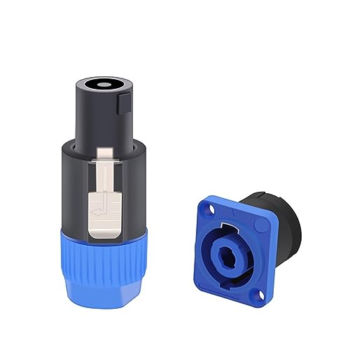 NL4FC conector de 4 pines macho hembra a panel jack cables altavoz pasivo amplificador amarillo 3