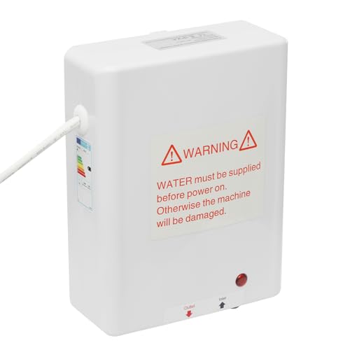 3500W Calentador de Agua Instantáneo Eléctrico Calentador de Agua 30-55°C Blanco