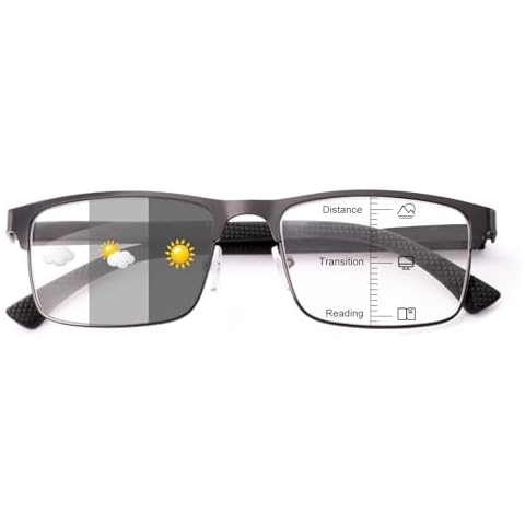OKH Photochromic Multifocus Reading Glasses for Men Cover