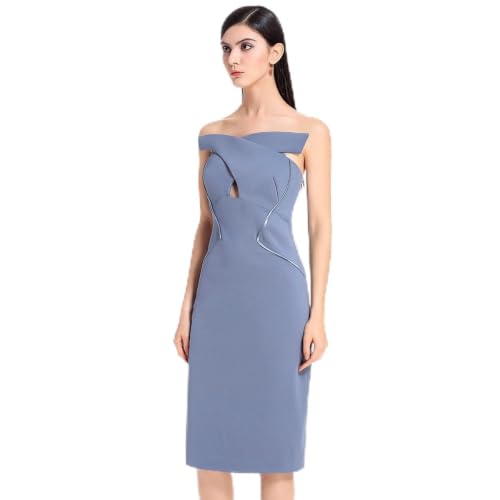 Robe bustier coeur-croisé anti-glisse avec corset intégré gainant