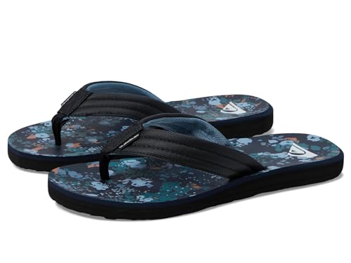 Image of Quiksilver mens Quiksilver Men's Carver Print 3 Point Flip Flop Athletic Sandal