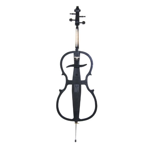Cecilio 4/4 Ceco-1Bk Black Metallic Electric Cello With Ebony Fittings In Style 1 (Full Size) #TOP2