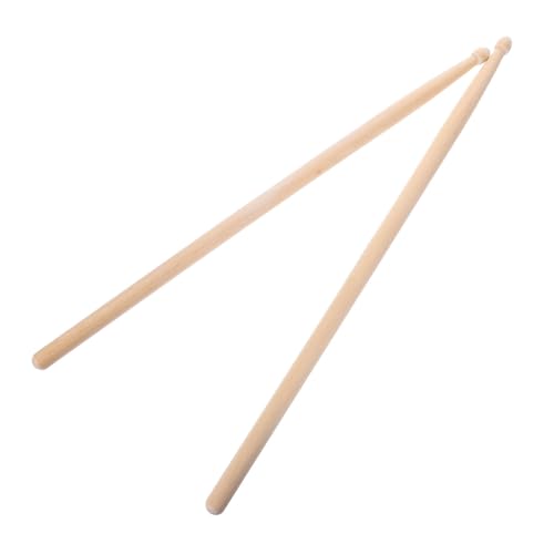 2 piezas de baquetas de madera profesionales para percusión, diseño de mango liso, para principiantes miniatura 1