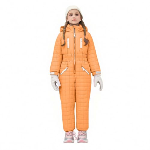 Kids Snow Suit Girls Boys 2025 Fashion One Piece Ski Suits Waterproof Windproof Insulated Winter Outdoor Overalls