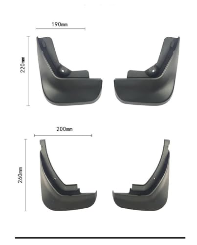 Guardabarros para A6L 2007, protectores contra salpicaduras y accesorios exteriores 3