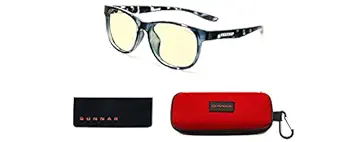 GUNNAR - Blue Light Glasses for Kids (age 8-12) - Blocks 65% Blue Light - Rush, Navy Tortoise, Amber Tint