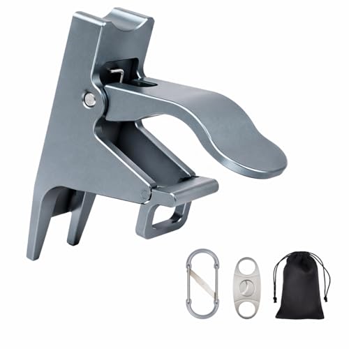 VELAUN Magnetic Holder Golf Cart Accessory with Cutter Powerful Magnetic Grip for Golf Cart Adjustable Aluminum Alloy Holders for Golf Lover Grey 30-60 Rings