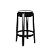 Produktbild Kartell Charles Ghost Hocker Schwarz ø 46 cm, h 65 cm