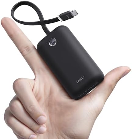 iWALK Mini Portable Charger 10,000mAh, 22.5W USB-C Fast Charging ...