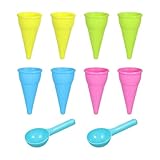 Set di 10 pezzi di giocattoli da spiaggia in sabbia | Set di per impastare da gioco, per compleanno, bambini, carnevale, aule, apprendimento, attività estive, prescolare