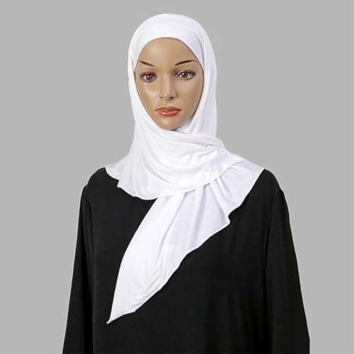 Easy Wear Modal Loop Instant Hijab Scarf for Muslim Jersey Islamic Triangle Scarf Headscarf Wraps Turban Head Cover3