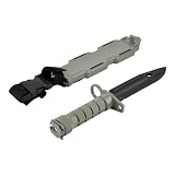 SPAZIOMILITARE Coltello/Baionetta M9 Finto Gomma Plastica Olive Drab