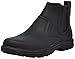 Skechers Men's Segment-Dorton Relaxed Fit Slip-On Boot Black Leather 8.5 M